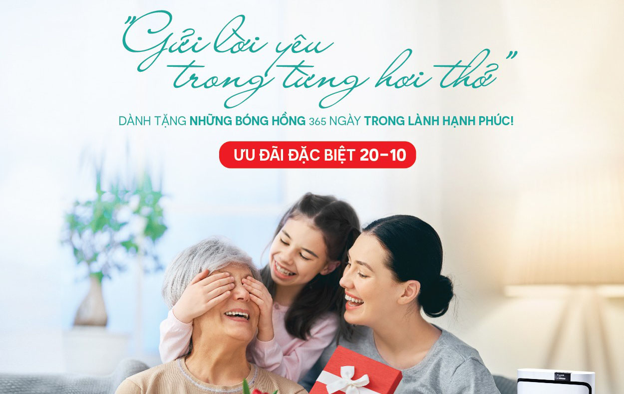 ƯU ĐÃI 20/10 "TRAO HƠI THỞ YÊU THƯƠNG"