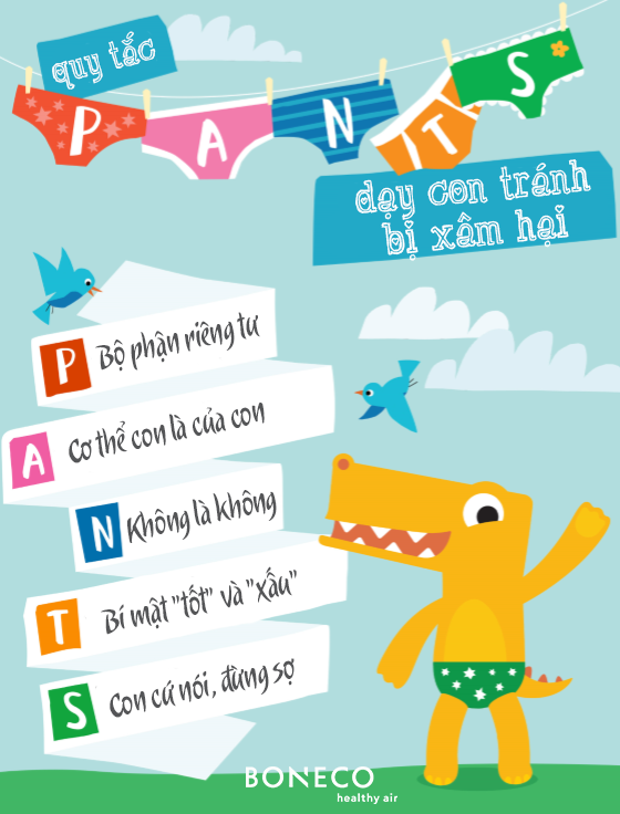 Dạy con những quy tắc cần thiết để bảo vệ bản thân tránh xâm hại