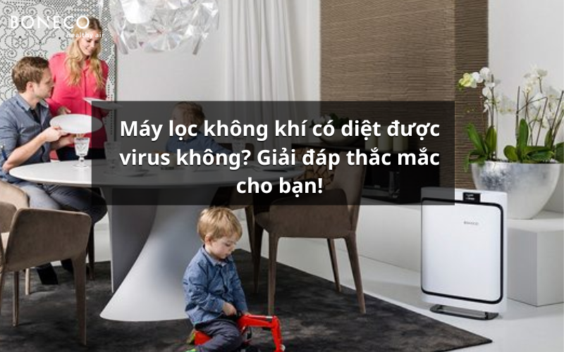 Máy lọc không khí có diệt được virus không? Giải đáp thắc mắc cho bạn!
