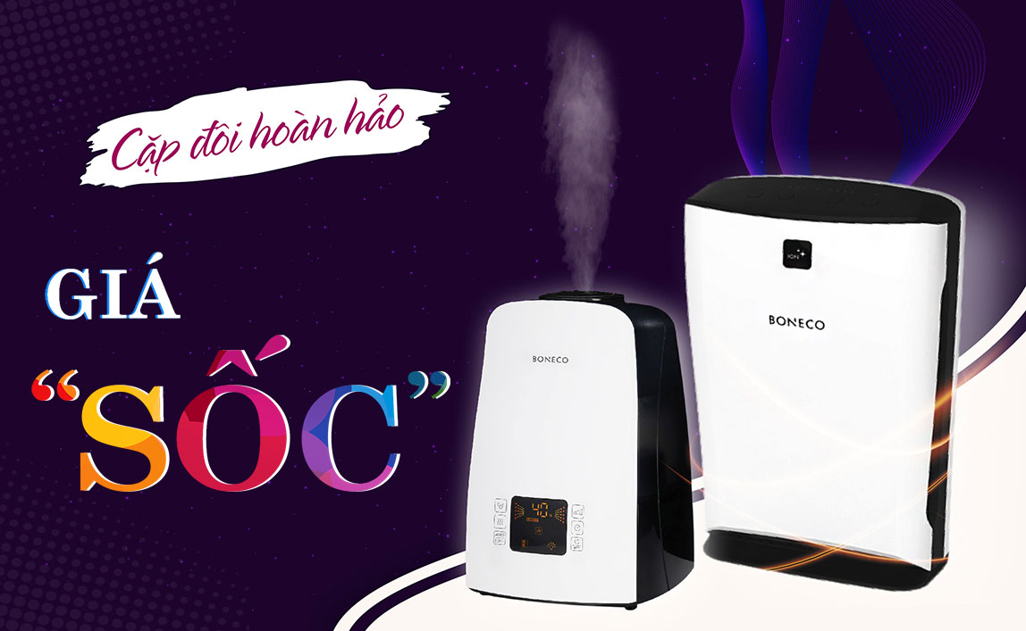 Đầu tư cho Sức khỏe cùng BONECO - Giảm 10% cặp đôi hoàn hảo