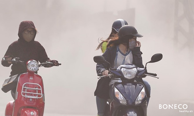 Hà Nội Ô Nhiễm Không Khí Nghiêm Trọng, Trưa Vẫn Còn Sương Mù